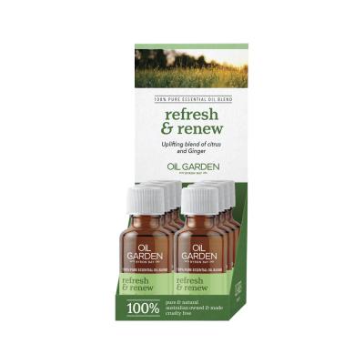 Oil Garden Essential Oil Blend Refresh & Renew 25ml x 8 Display